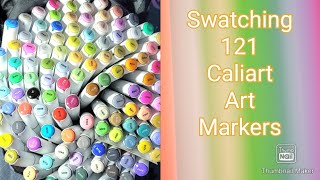 Swatching Caliart Set 121 Art Markers