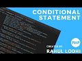PHP Tutorial #9 - Conditional statement in php