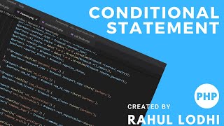 PHP Tutorial #9 - Conditional statement in php