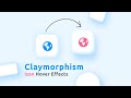 Simple CSS Claymorphism Icon Hover Effects | Html CSS @OnlineTutorialsYT