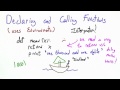 Declaring And Calling Functions - Programming Languages