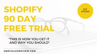 Shopify 90 Day Free Trial *This Is How You Get It And Why You Should*