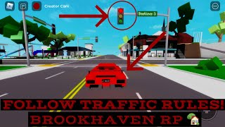 FOLLOWING TRAFFIC RULES IN BROOKHAVEN! | BROOKHAVEN! | LIL ROB TV