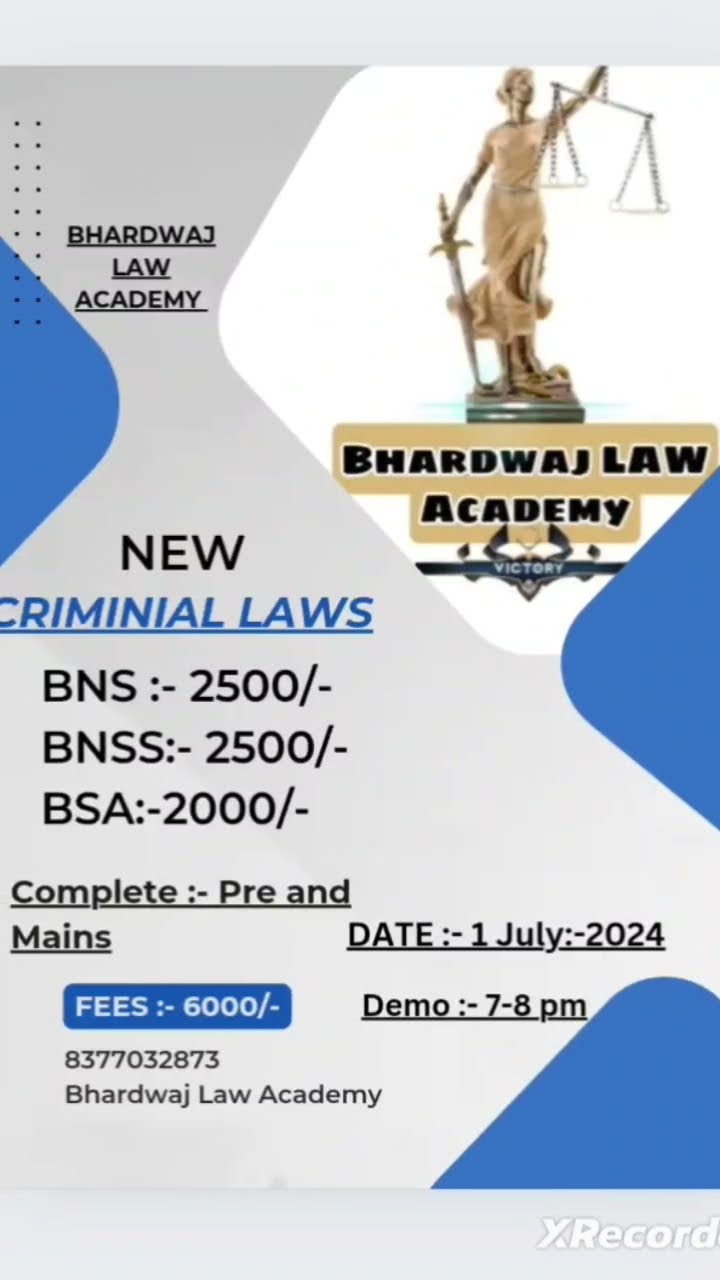 New Criminal Laws :- Important Information #bns #bnss #bsa #evidence # ...