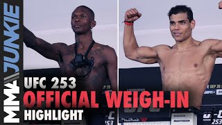 UFC 253 official weigh-in highlights: Two big misses