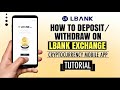 How to DEPOSIT or WITHDRAW on Lbank Exchange | Crypto App Tutorial