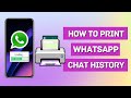 Convenient Way How to Print iPhone WhatsApp Chat History