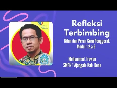 1 2 A 6 REFLEKSI TERBIMBING NILAI DAN PERAN GURU PENGGERAK - YouTube