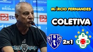 COLETIVA MÁRCIO FERNANDES - PAYSANDU 2X1 TUNA - PARAZÃO 2025 #paysandu #tuna