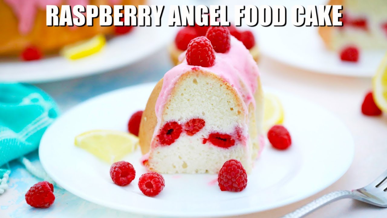 Raspberry Angel Food Cake - Sweet And Savory Meals - YouTube