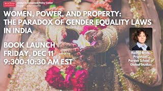 Women, Power and Property: The Paradox of Gender Equality Laws in India