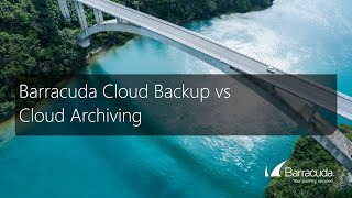 Barracuda Cloud Backup versus Cloud Archiving