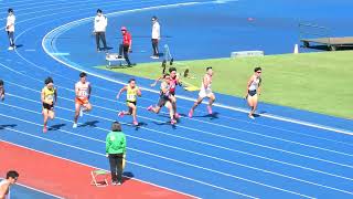 東北学生選手権2023　男子100m決勝　中塩 10.50(+1.9)　20230929