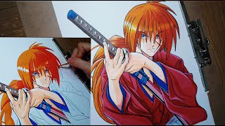 #RurouniKenshin Drawing Rurouni Kenshin | Samurai X | timelapse