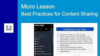 Microlesson: Best Practices for Content Sharing