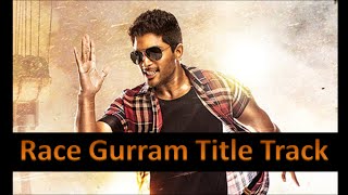 Race Gurram Title Track (Hindi Version) Allu Arjun | Shruti Hassan | Brahmanandam |