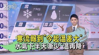 寒流報到「今起溫差大」 水氣下半天漸少「溫再降」｜TVBS新聞 @TVBSNEWS01