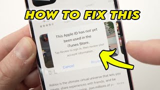 Apple ID Hasn't Been Used In The iTunes Store - How to Fix it!