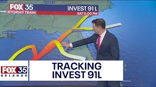 National Hurricane Center tracking Invest 91L in Gulf of Mexico