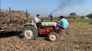 Escort 335  क्या 60 कुंटल गन्ने से भरी ट्रॉली निकल पाए गए  #farming #tractor