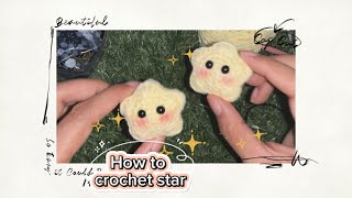 มาถักโครเชต์ น้องดาว กัน : How to crochet star