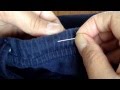 How to fix, thread, free a drawstring trapped inside the waistband