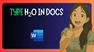 How to TYPE H2O In Google Docs in 3 Simple Ways