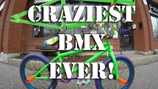 CRAZIEST BMX EVER!!!!! #harvestercustom Haro Zebra Frame Build @ Harvester Bikes