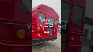 Yellow bus to Victory Red #9260 #maaco #numberone #victoryred #derby #ct