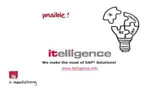 Manufacturing Solutions for the Intelligent and Efficient Enterprise