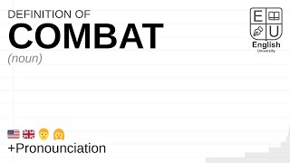 COMBAT meaning, definition \u0026 pronunciation | What is COMBAT? | How to say COMBAT