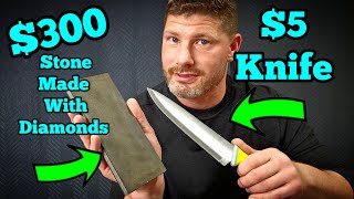 Sharpening a $5 Knife on a $300 Sharpening Stone