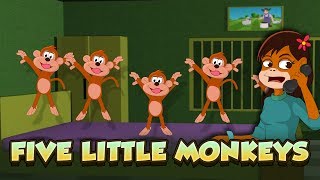 Five Little Monkeys Jumping on the bed | Kids Nursery Rhymes and Songs For Children | Baby Songs