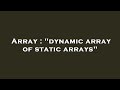 Array : 