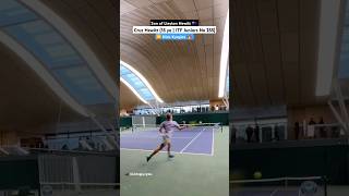 15-year-old Cruz Hewitt (Son of Lleyton Hewit) playing with Nick Kyrgios at the AELTC Tennis Centre