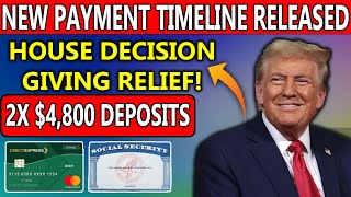 New PAYMENT Timeline! 2x $4,800 Deposits Relief By House Decision For Social Security Recipients