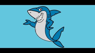 #shorts, #babysharksong, how to draw shark in MS paint draw & sing baby shark song, cute shark song