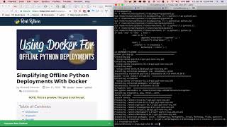 Simplifying Offline Python Deployments With Docker - part 2