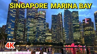 Singapore City 4K | Dazzling Marina Bay & Marina Bay Sands