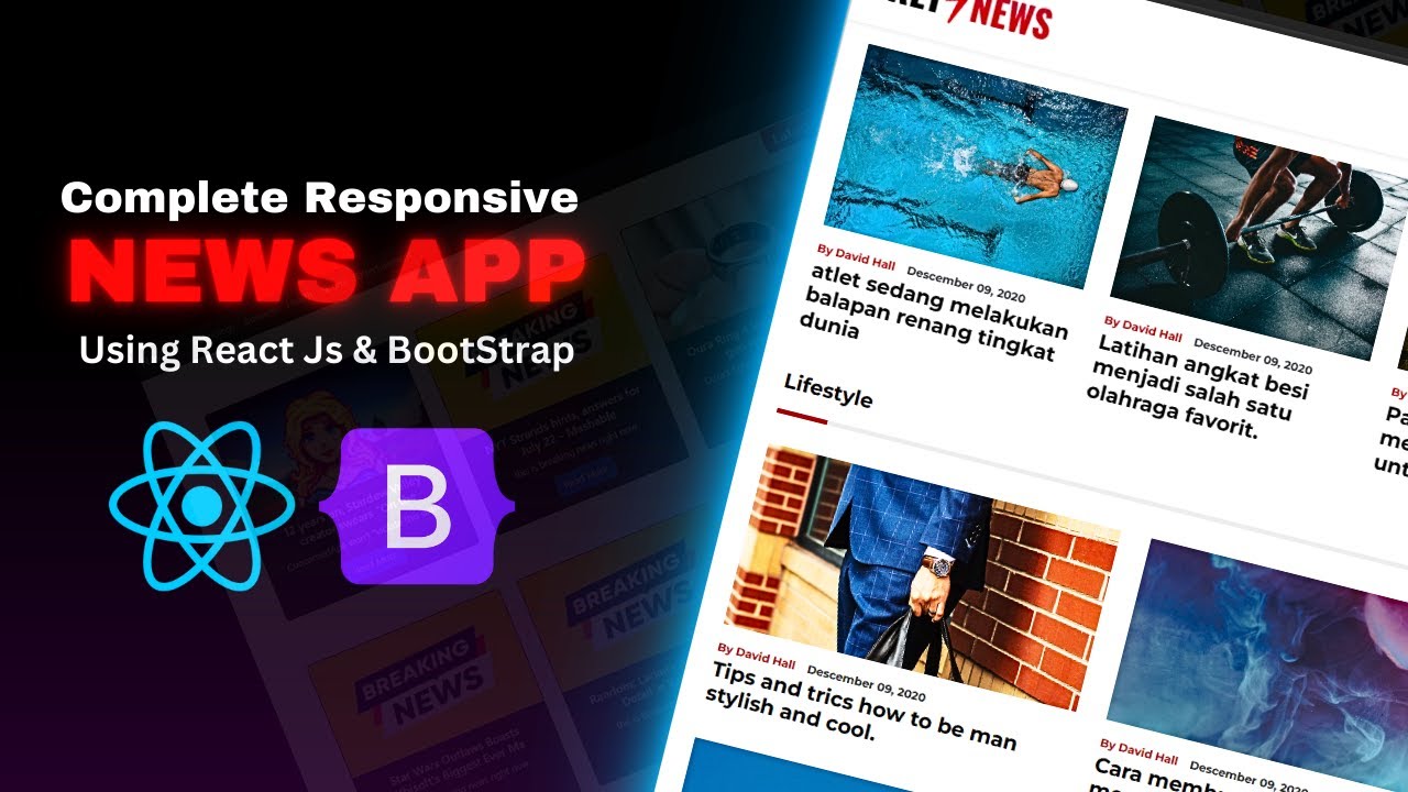 Create News Website Using React Js And Bootstrap React Js Projects