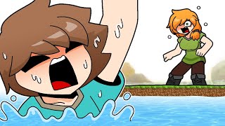 물에 빠진 스티브 - Steve Falls into the water | Minecraft anime