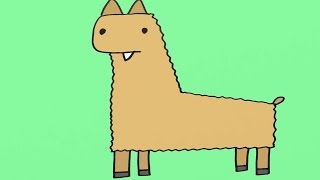 How to Draw a Llama Cartoon Step-By-Step Drawing for Kids