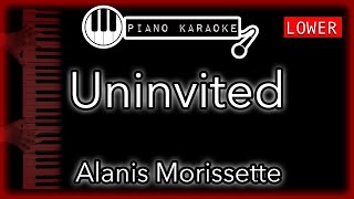 Uninvited (LOWER -3) - Alanis Morissette - Piano Karaoke Instrumental