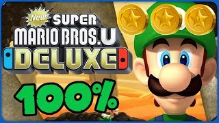 New Super Mario Bros. U Deluxe 💚 2-4 The Walls Have Eye + Secret Exit 💚 100% All Star Coins