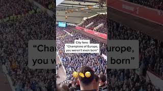 Man City vs Nottingham Forest fans 😂#shorts #footballtiktoks #footballvideos #funnyfootball