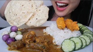 PORK KNUCKLE INDIAN CURRY (ASMR EATING SOUNDS) MESSY EATING NO TALKING | SAS-ASMR