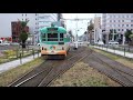 とさでん　路面電車　特急列車をバックに従えて　高知駅前電停　2020 08 10