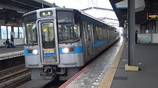 【4K】JR予讃線　普通列車7000系電車+7200系電車　丸亀駅発車