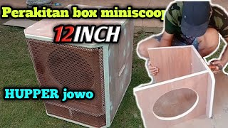 CARA MERAKIT BOX MINISCOOP 12INCH //#miniscoop12inch #subwoofer12inch #hupper12inch