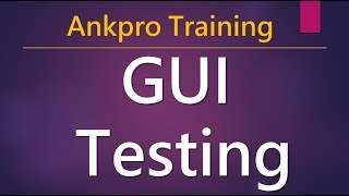 Manual testing 27 - What is Graphical user interface(GUI) testing? Tools used for GUI Testing